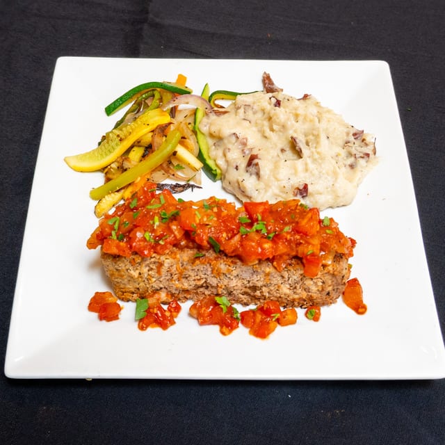 Homestyle Meatloaf with Tomato Relish.